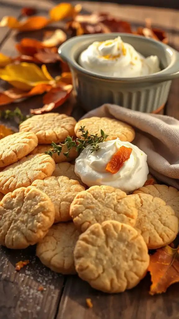 thyme orange shortbread cookies