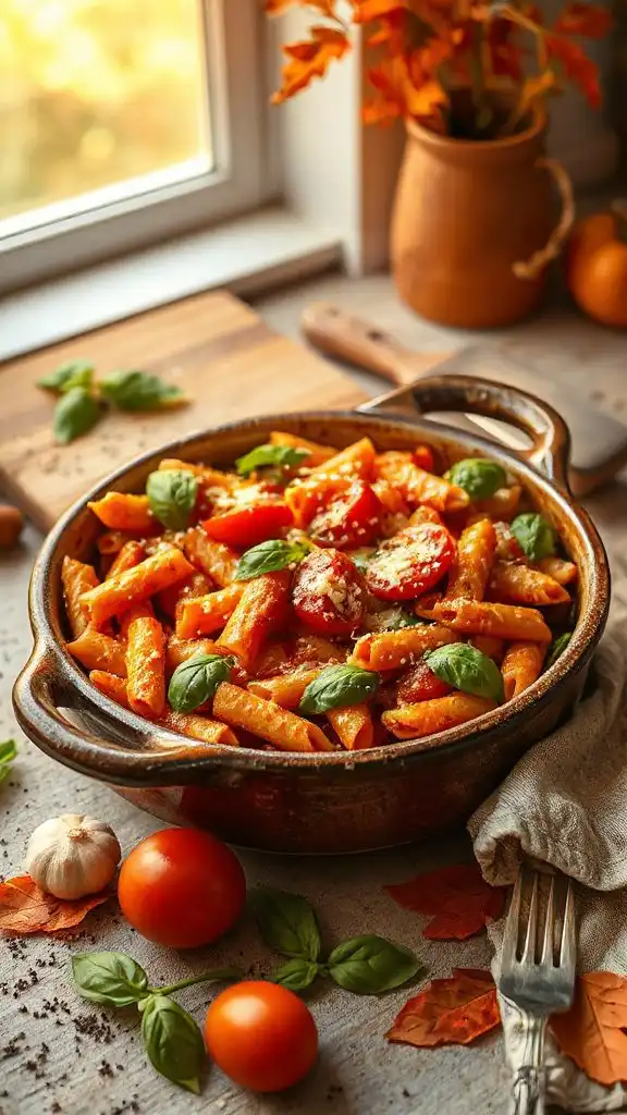 tomato basil penne bake