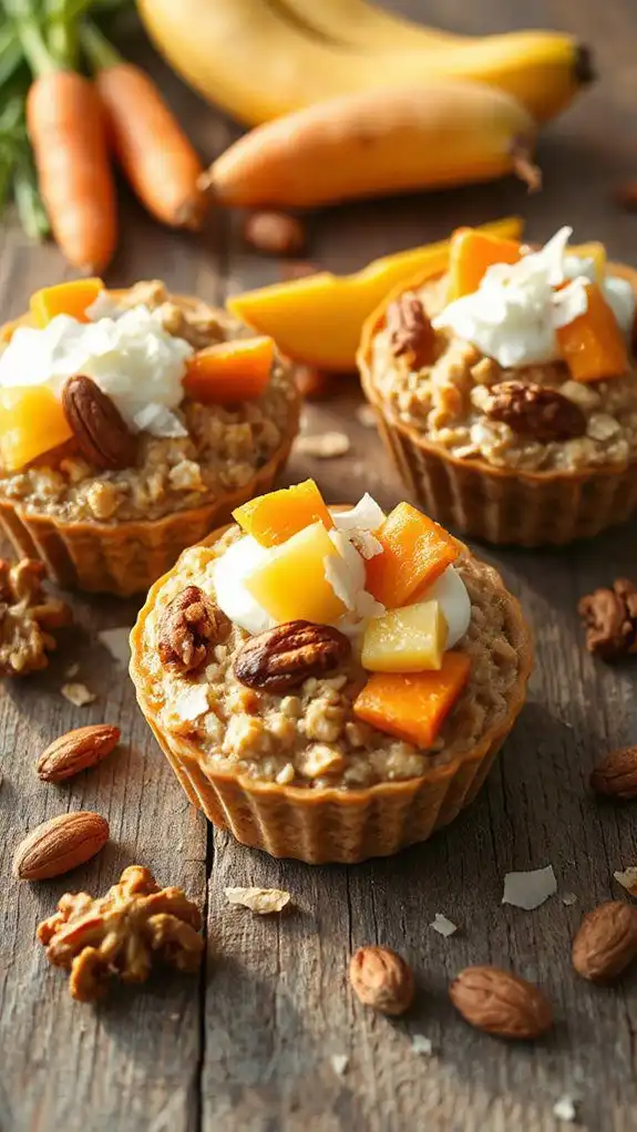 tropical carrot cake cups