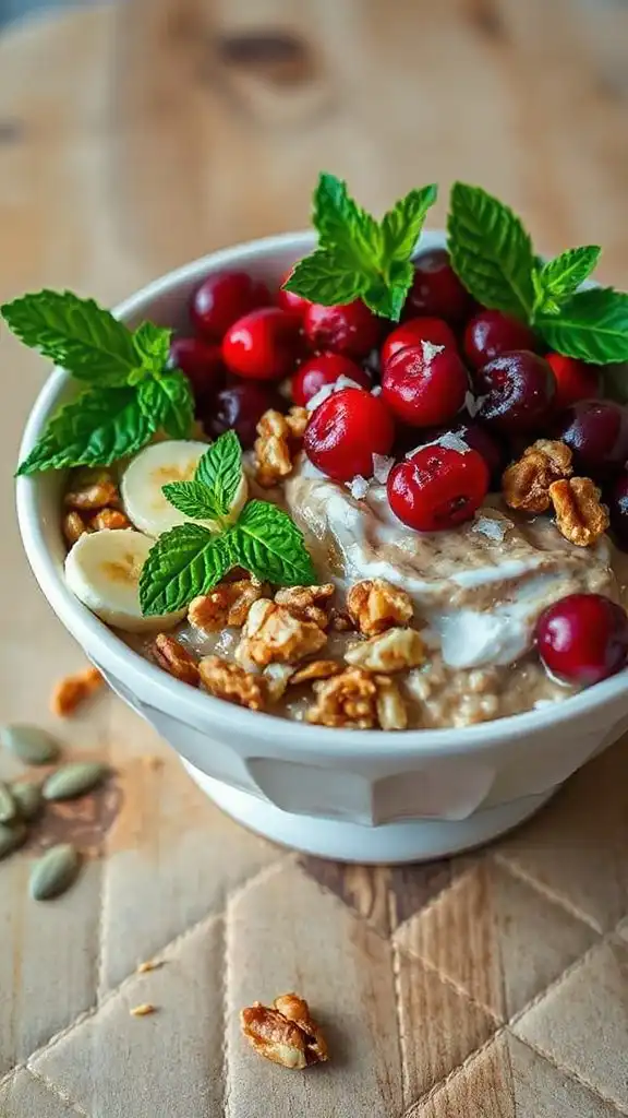 tropical cranberry walnut bowl