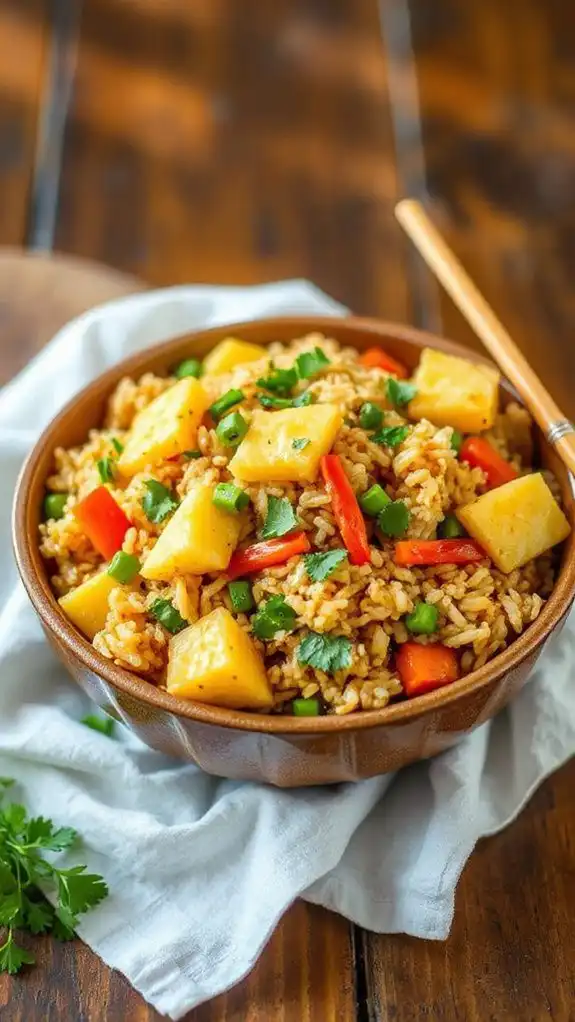 tropical veggie fried rice