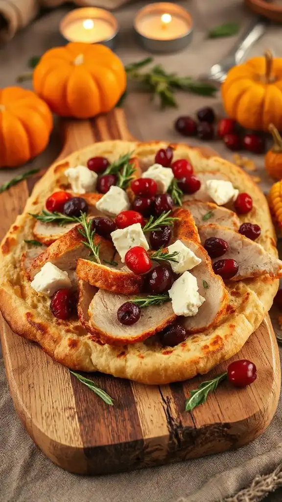 turkey cranberry flatbread recipe turkey cranberry flatbread recipe