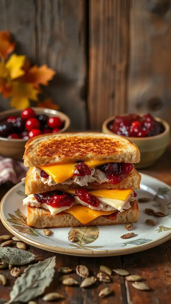 turkey cranberry grilled cheese