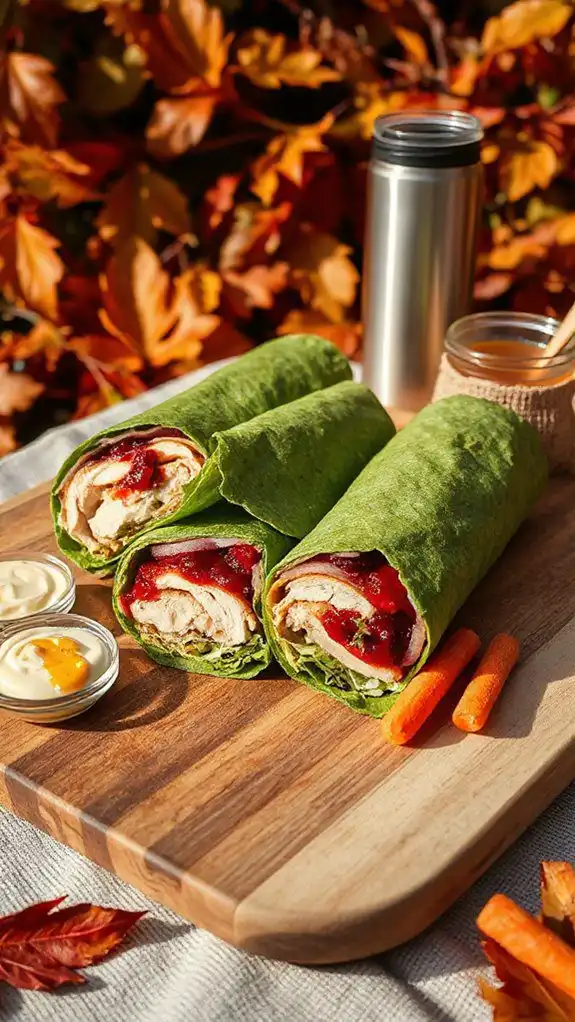 turkey cranberry tortilla wrap