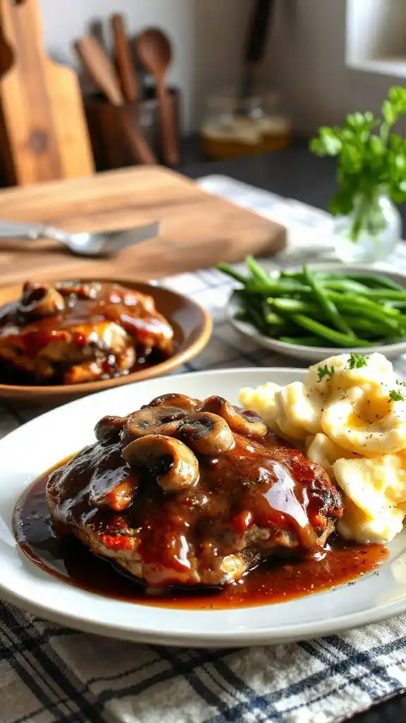 turkey patties with gravy