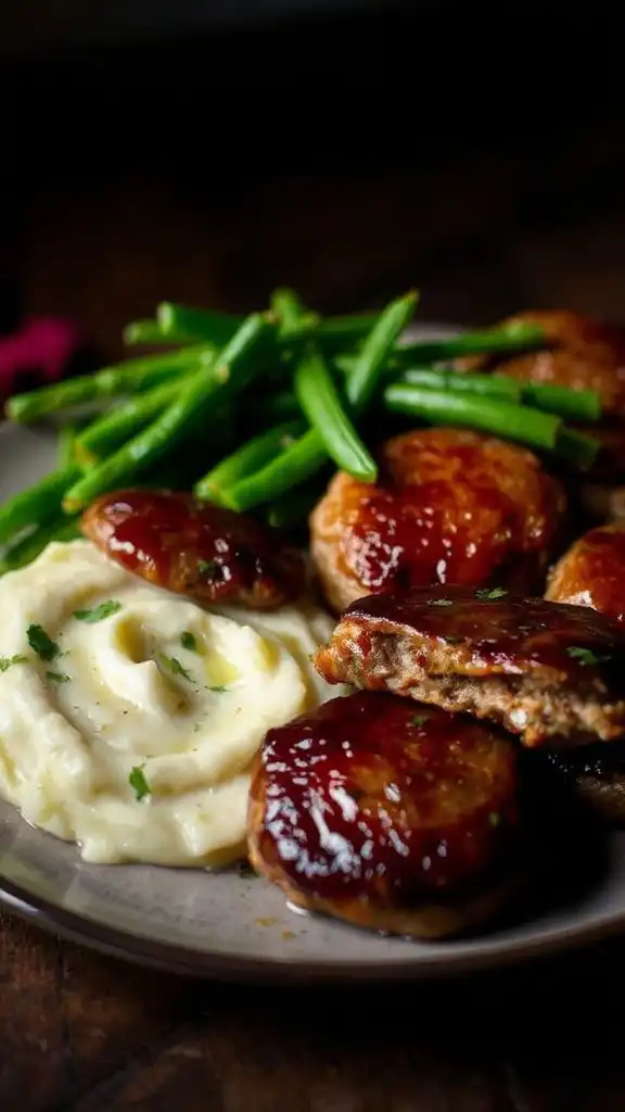 turkey salisbury steaks meal