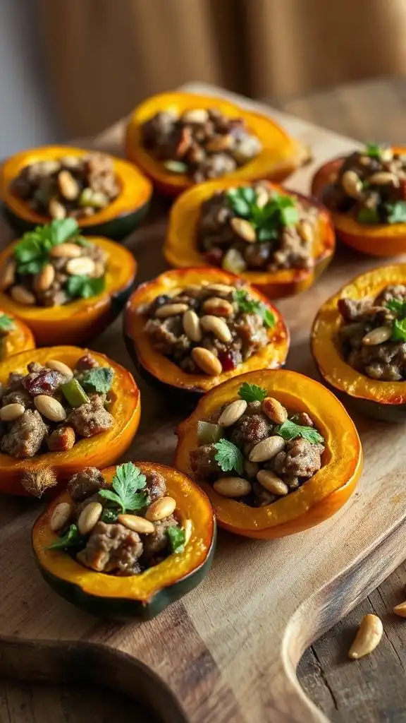 turkey sausage stuffed squash