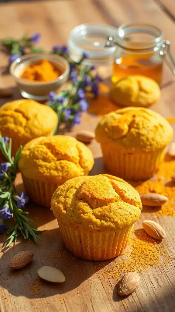 turmeric almond flour muffins