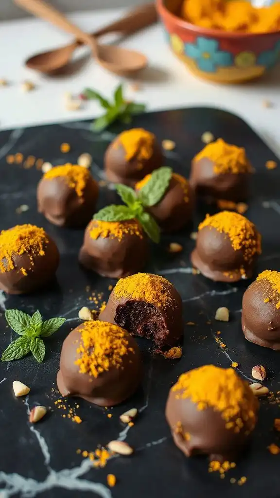 turmeric chocolate truffles recipe