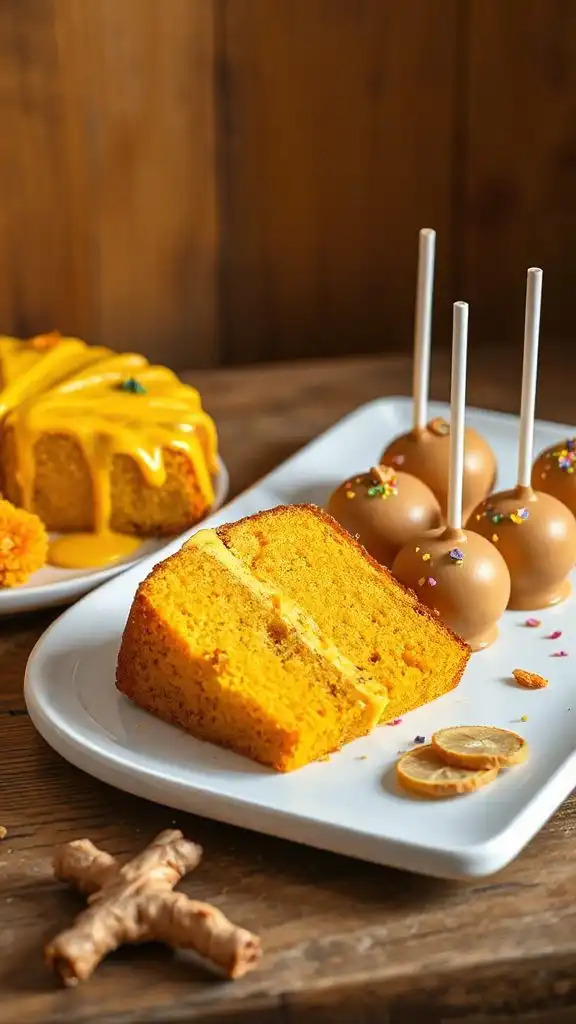 turmeric ginger cake pops turmeric ginger cake pops