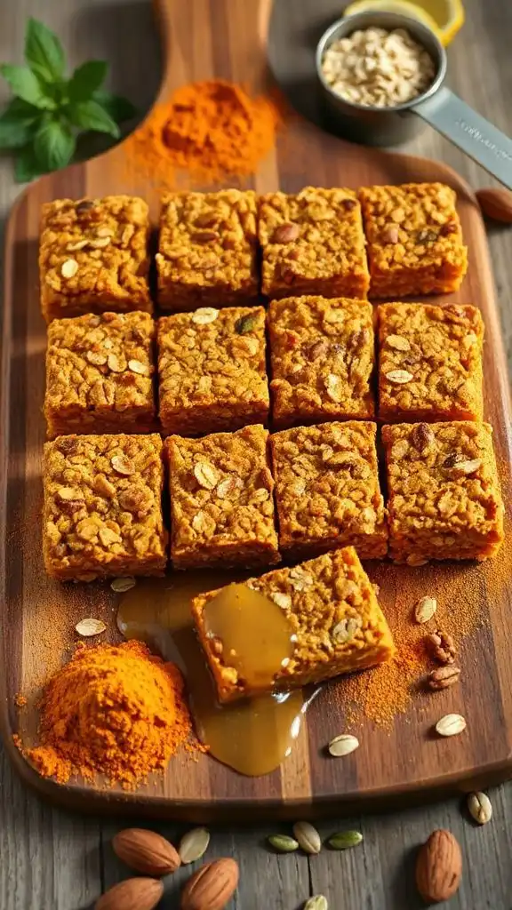 turmeric honey granola bars turmeric honey granola bars