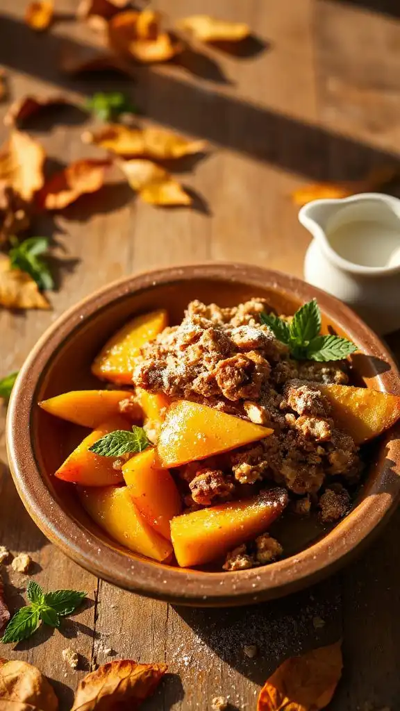 turmeric infused apple crisp delight
