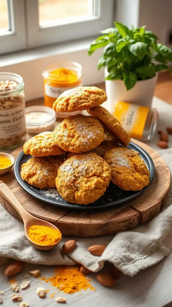 turmeric infused oatmeal cookies