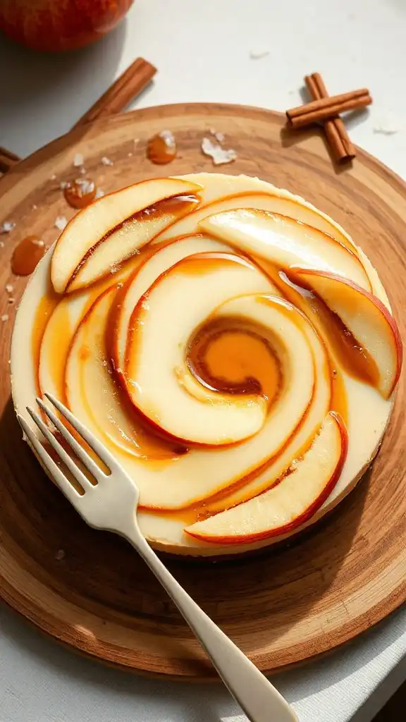 umami caramel apple cheesecake