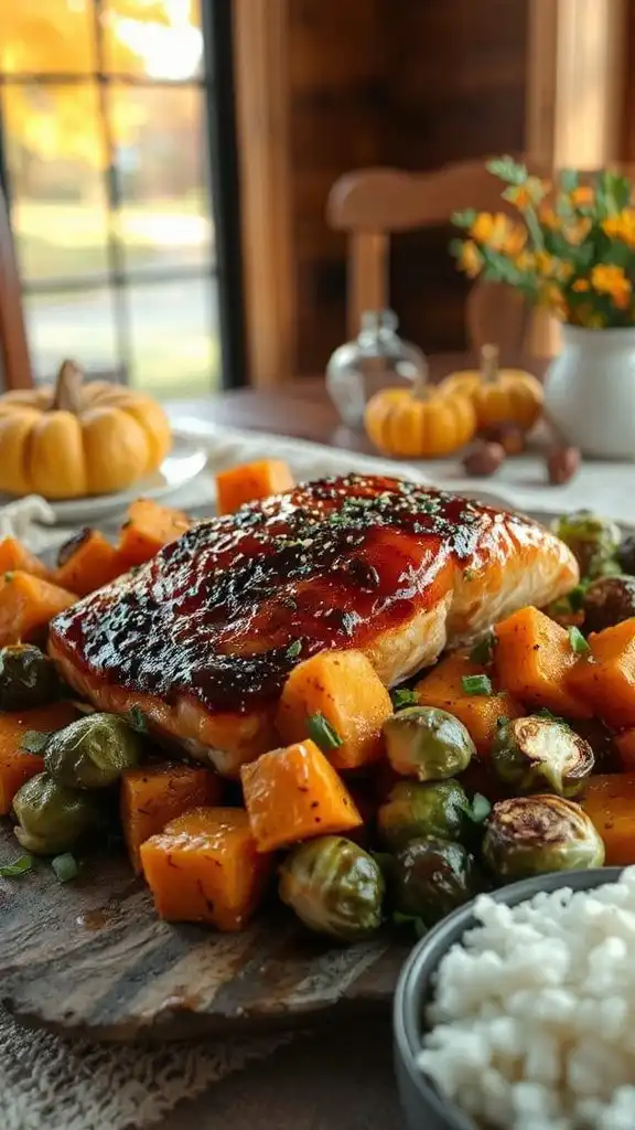 umami rich teriyaki salmon dish