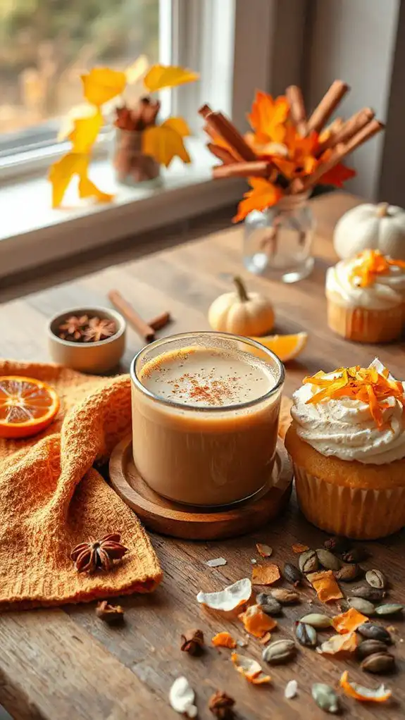 unique autumn chai beverage
