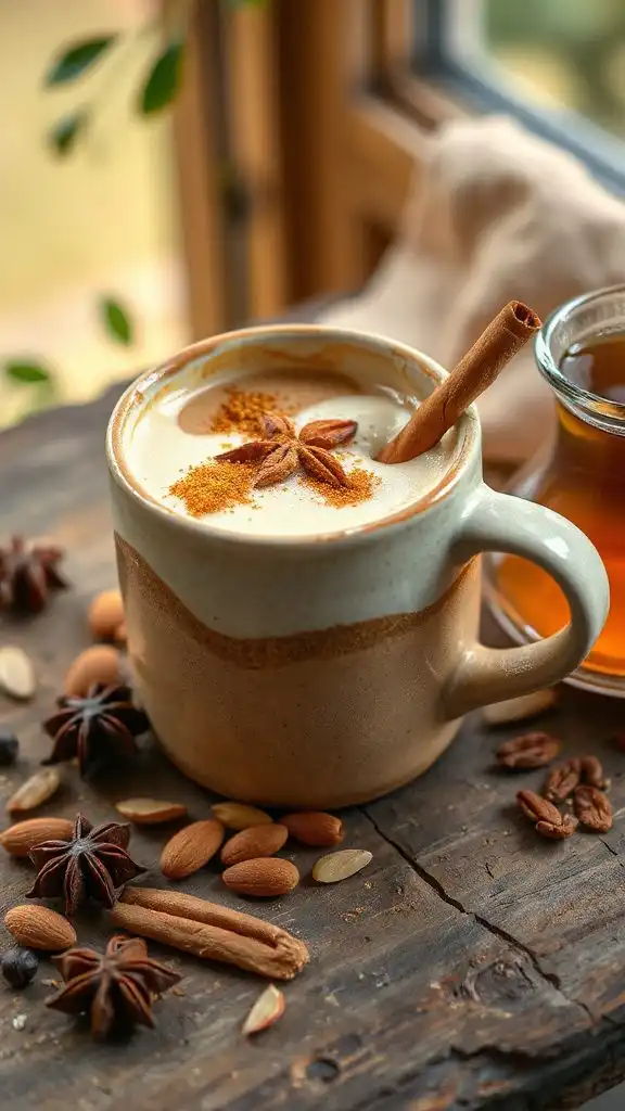 vanilla almond chai latte