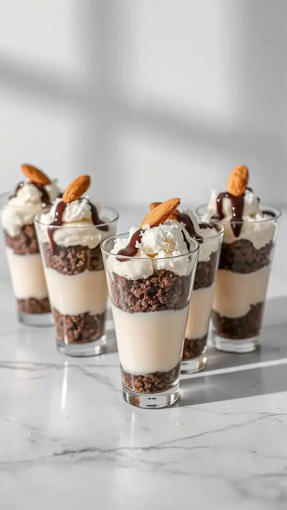 vanilla almond joy trifle dessert