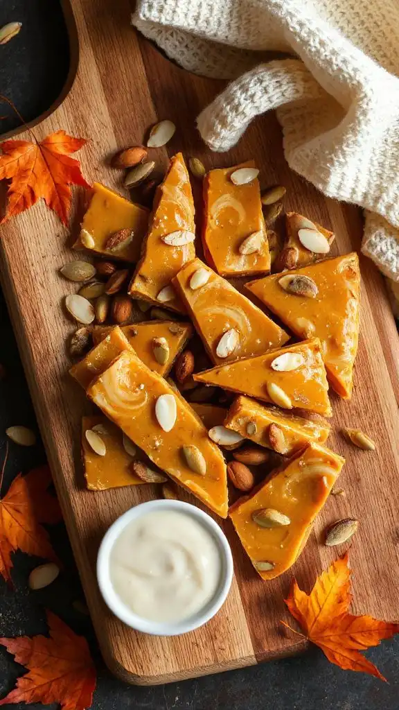 vanilla almond pumpkin seed brittle