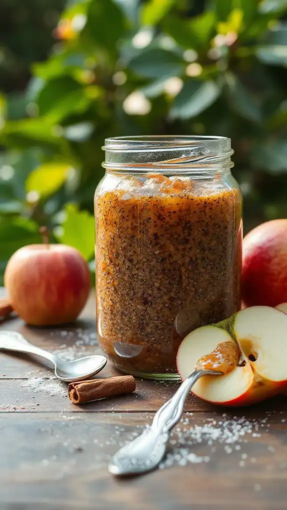 vanilla infused apple cinnamon jam