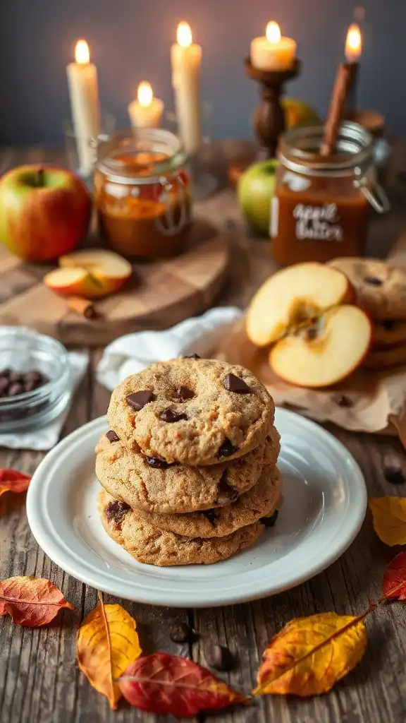 vegan apple butter cookies