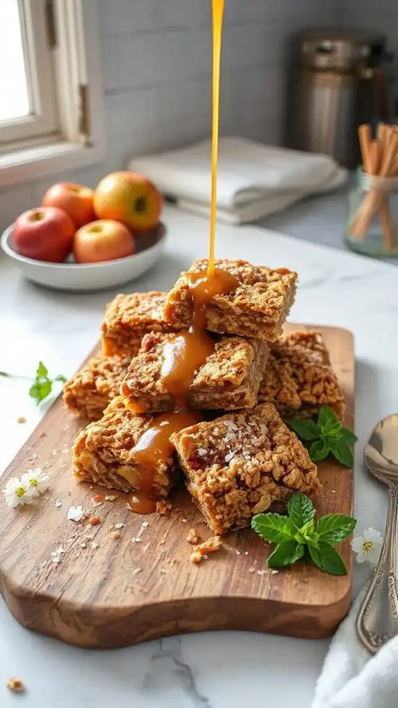 vegan apple crisp bars