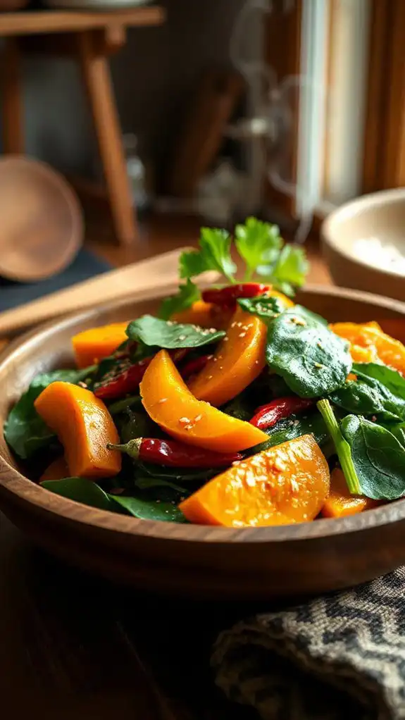 vegan autumn inspired stir fry