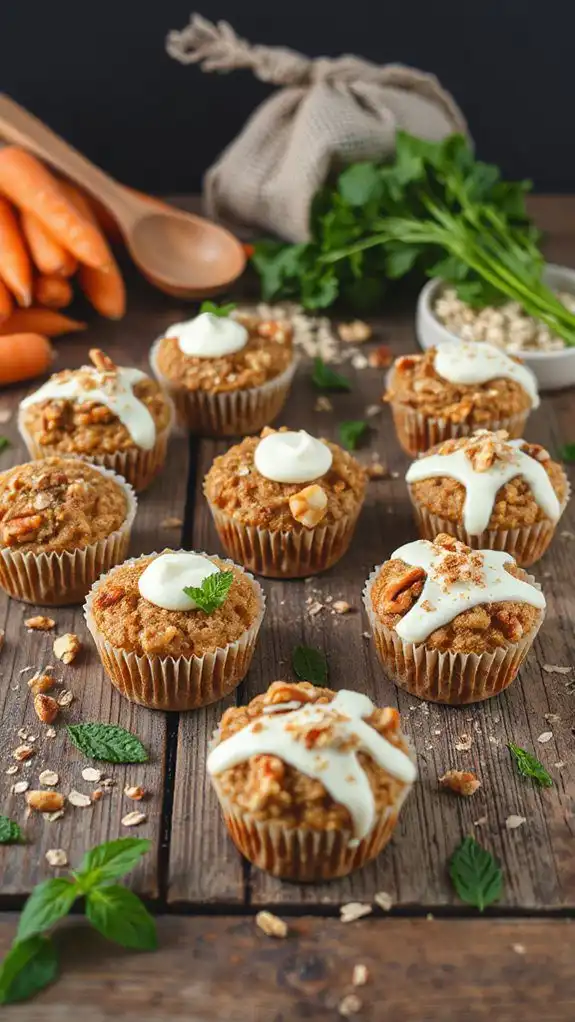 vegan carrot cake cups