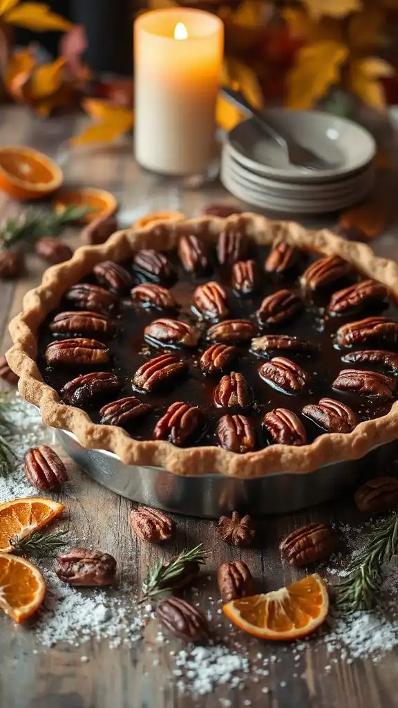 vegan chocolate pecan pie