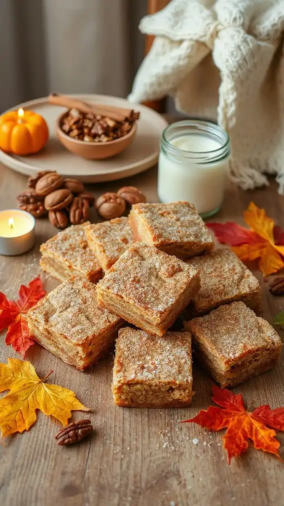vegan cinnamon sugar bars