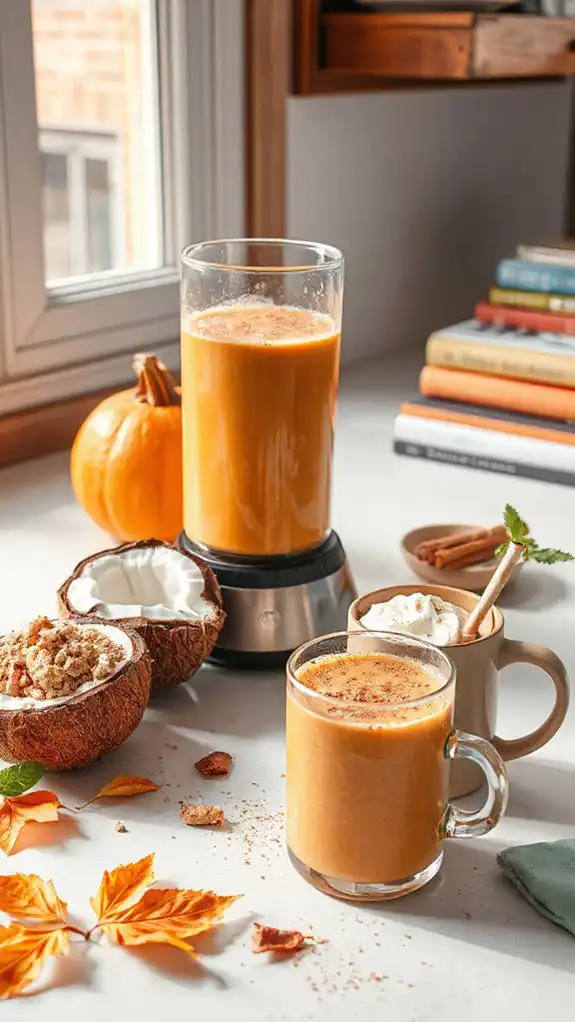 vegan coconut pumpkin smoothie