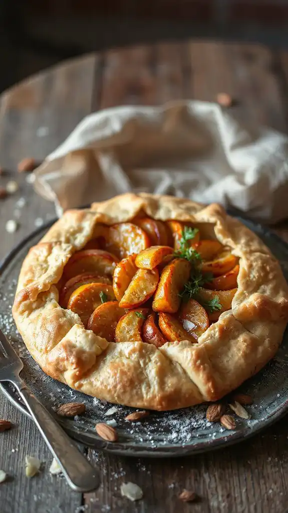 vegan galette with fennel