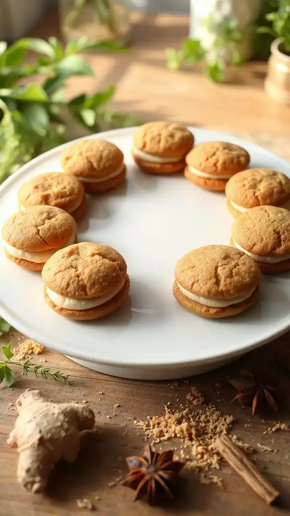 vegan ginger sandwich cookies
