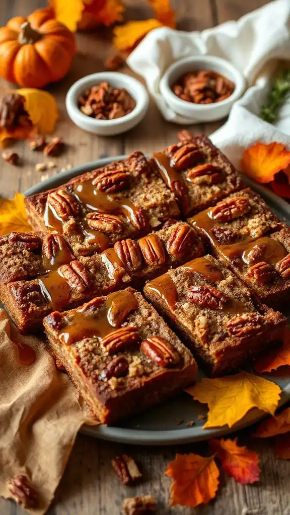 vegan gluten free pecan bars