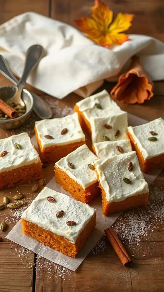 vegan gluten free pumpkin bars