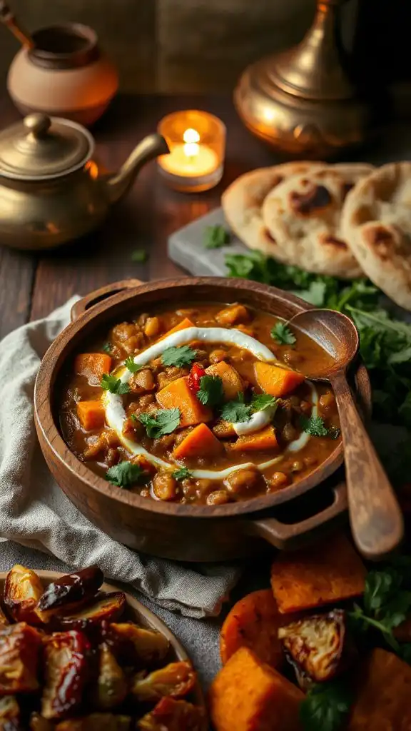 vegan hearty lentil stew