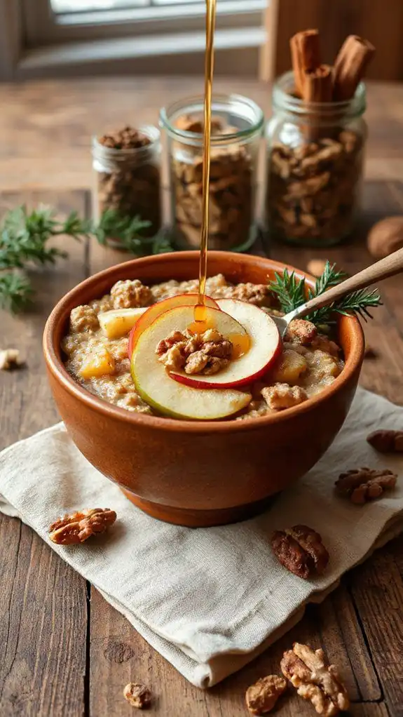 vegan maple apple oatmeal recipe