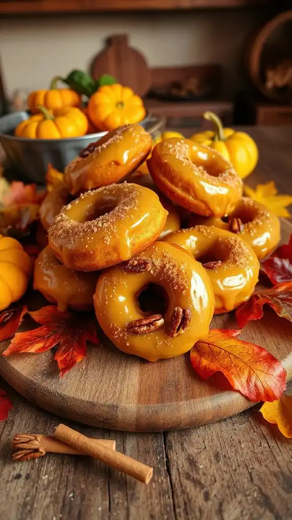 vegan maple glazed donuts