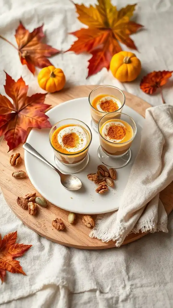 vegan pumpkin cheesecake cups