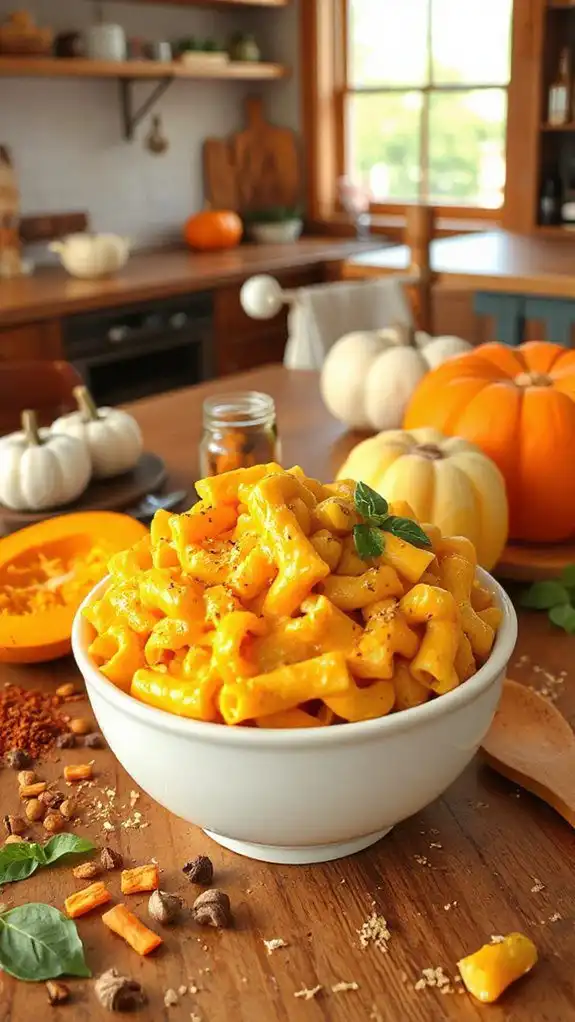 vegan pumpkin mac and cheese