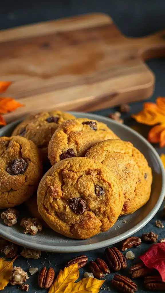 vegan pumpkin spice cookies