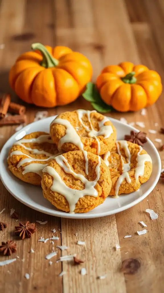 vegan pumpkin spice cookies