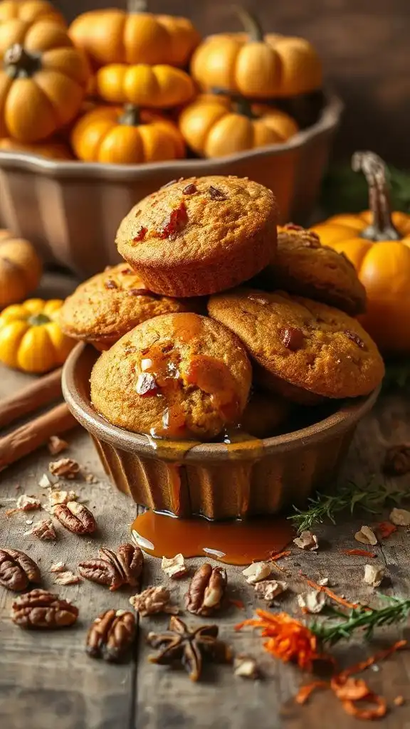 vegan spiced pumpkin muffins
