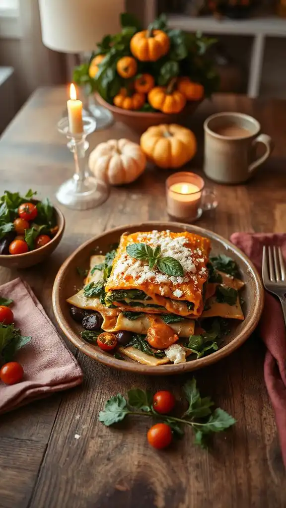 vegetarian butternut squash lasagna