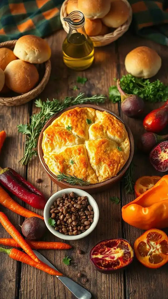 vegetarian lentil pie recipe