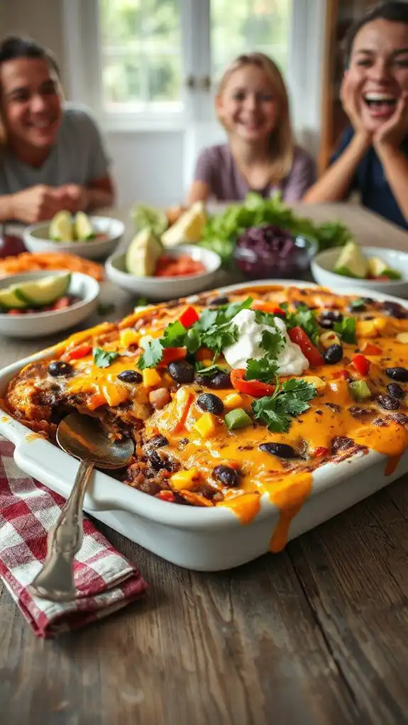 vegetarian taco casserole recipe