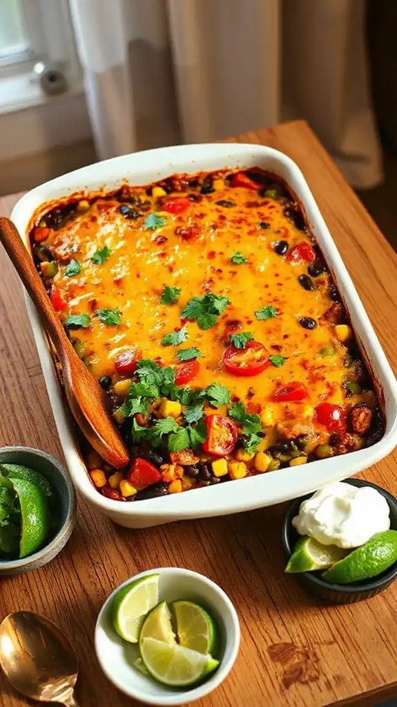 veggie taco casserole recipe