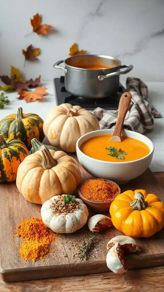 velvety curried squash soup