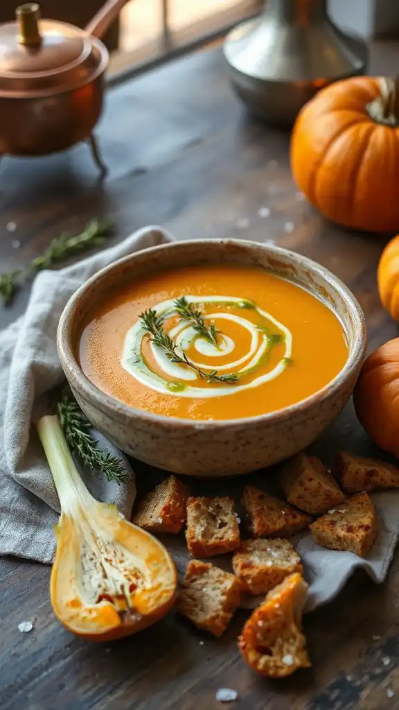 velvety pumpkin fennel soup