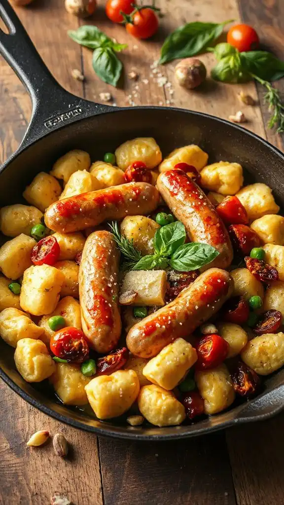 versatile chicken sausage skillet